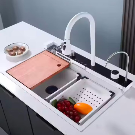 Bồn rửa thác nước hiển thị kỹ thuật số đa chức năng