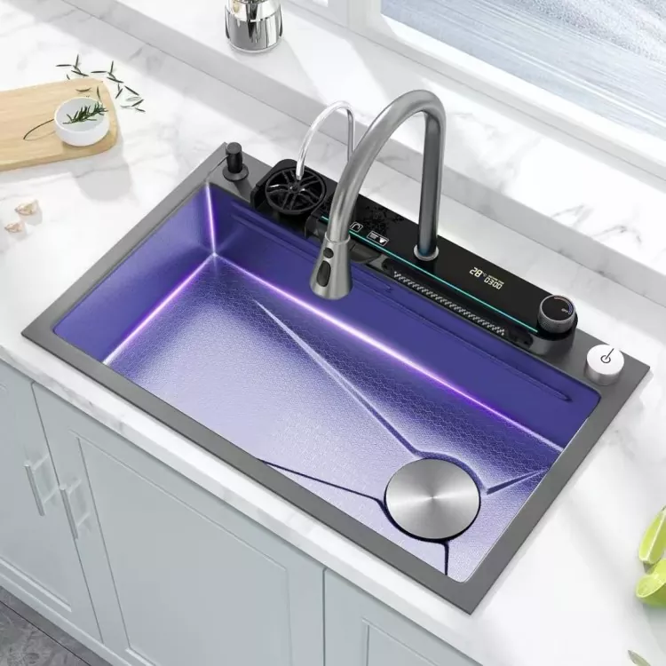 Vòi hiển thị kỹ thuật số thông minh bằng thép không gỉ